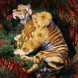 Golden Tiger Carpet - Ada Sokol